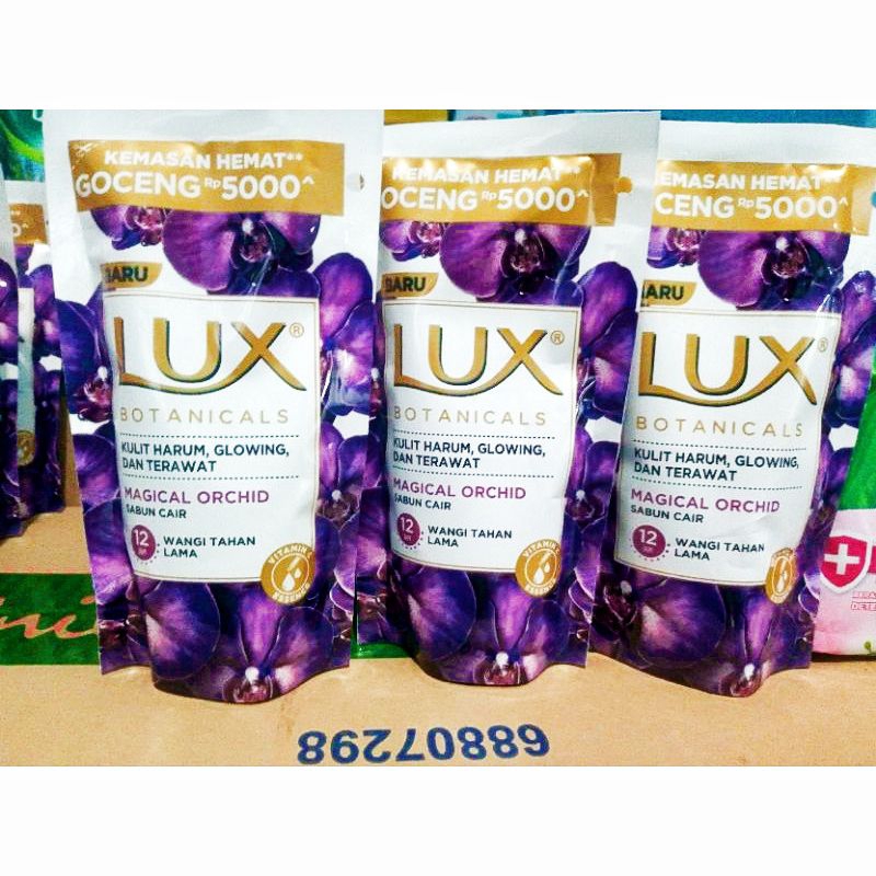 LUX Botanicals Body Wash 90/85mL Sabun Mandi Cair Wangi Fragrant Skin Kulit Harum Magical Orchid Vit