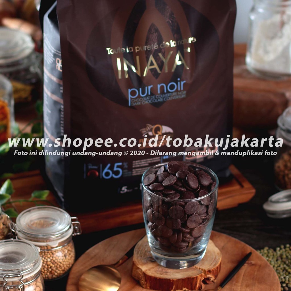 

Cacao Barry - INAYA 65% 100gr Dark Chocolate Couverture Cokelat Coin Coklat Baking