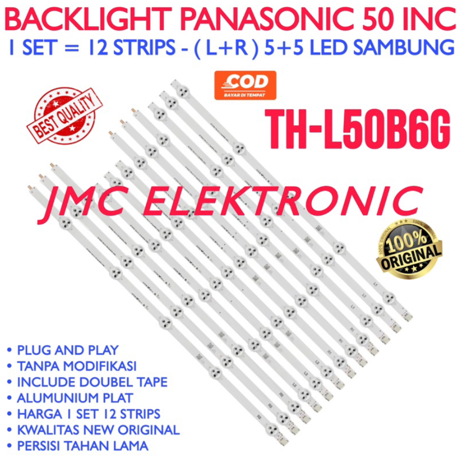 BACKLIGHT TV LED PANASONIC 43 INCH TH-43EX400G TH43EX400G 43EX400G 43EX400 LAMPU BL 43 IN