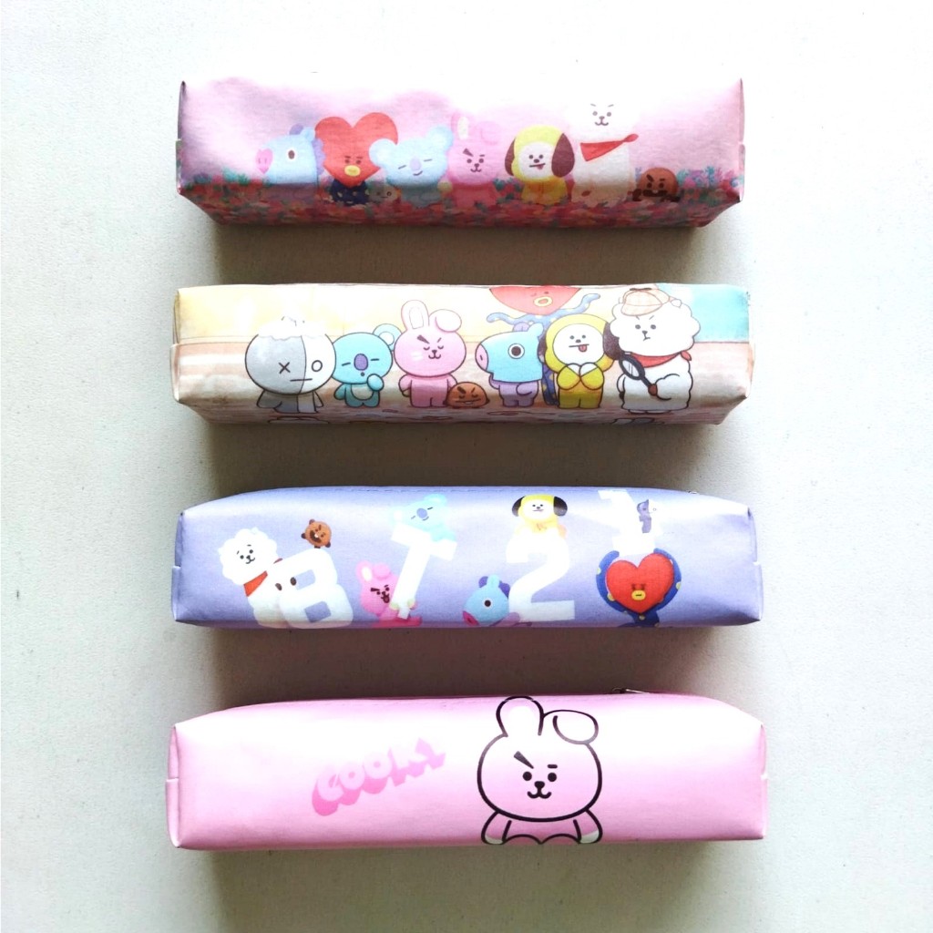 

ANNYEONG HASEYO GIFT SHOP | Kotak Pensil Karakter BR21 | BANGTAN BOYS - ARMY | 18.5 cm X 4 cm X 4 cm