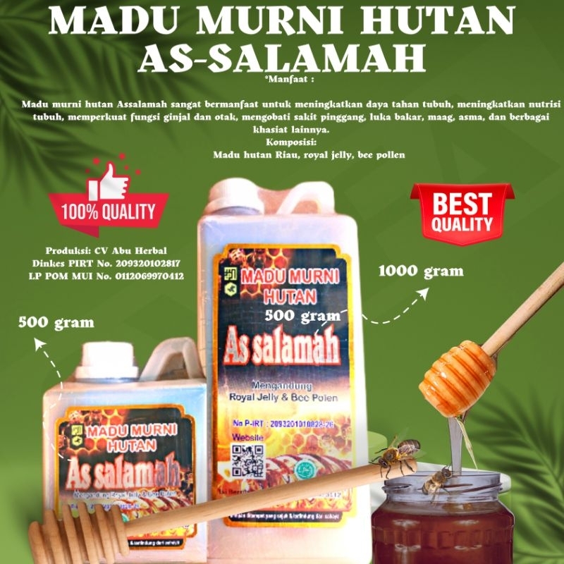 

1 KG MADU MURNI HUTAN ASSALAMAH