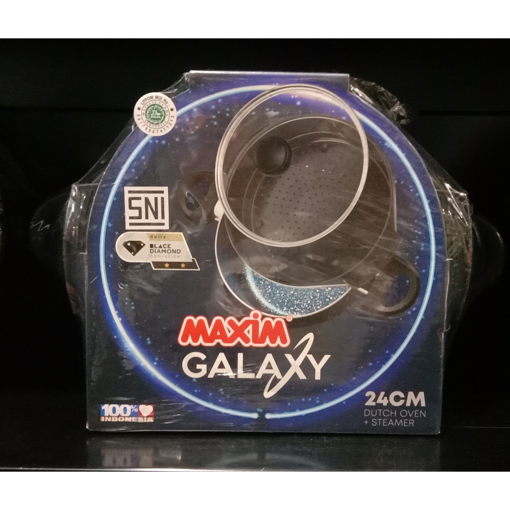 Maxim galaxy dutch oven with steamer 24 cm