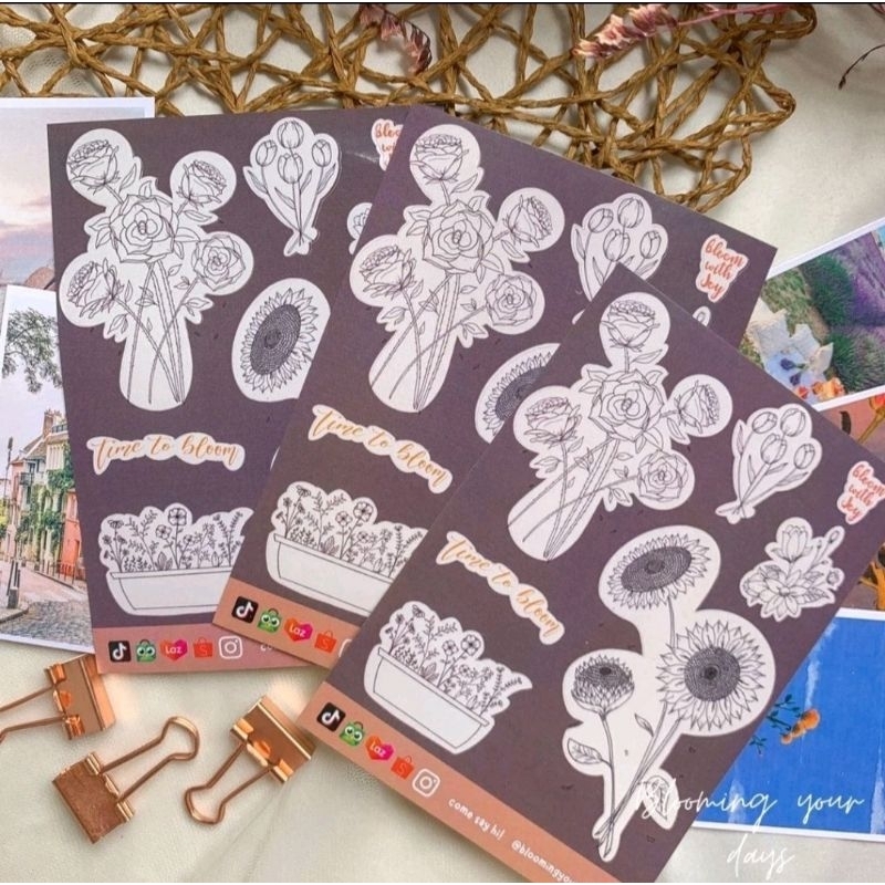 

Floral Sticker Sheet