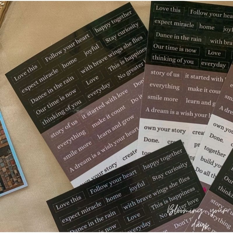 

English Words Sticker Sheet