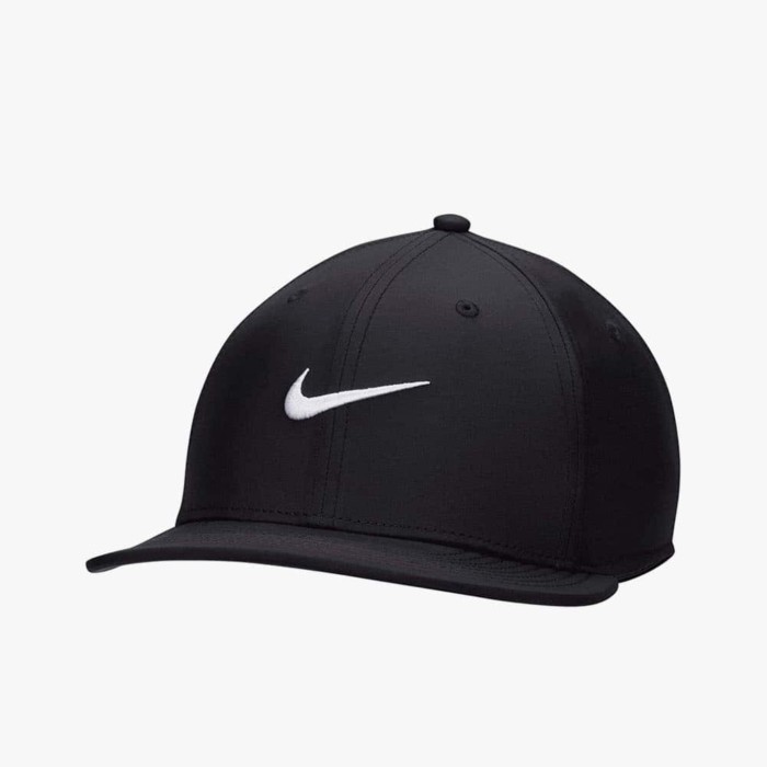 Nike Pro Structured Round Bill Cap Black FJ0437-010 Topi Original 100%