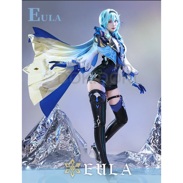 Eula Cosplay Costume Game Genshin Impact Cosplay DokiDoki-SR Game Genshin Impact Cosplay Halloween