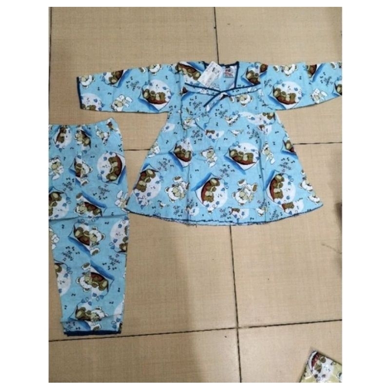 Baju Tidur Anak Perempuan Katun Premium Viron/ Baju Tidur Anak Cewek Baby Doll Size 4-9 PP