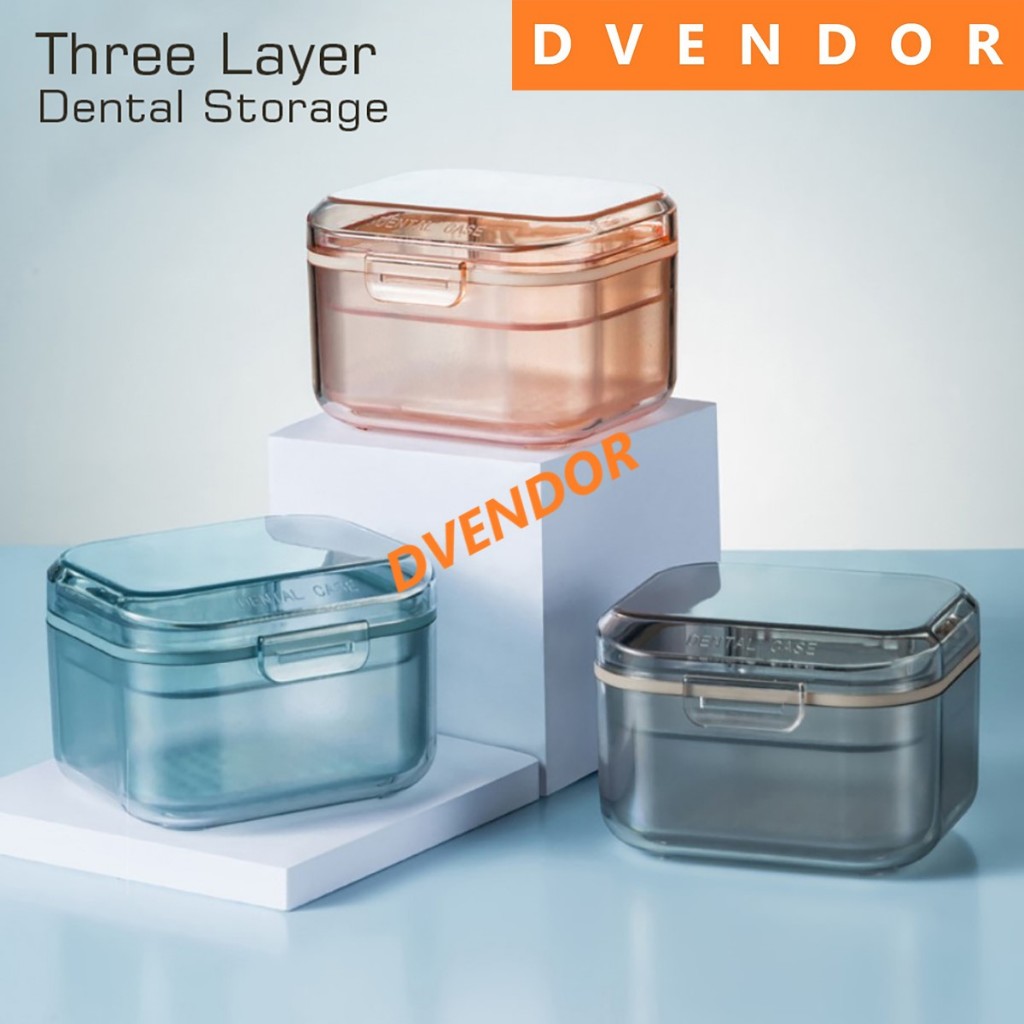 DENTAL VENEER MOUTH GUARD BEHEL DENTURE BOX KOTAK RETAINER GIGI PALSU WIRE DENTURE CASE STORAGE