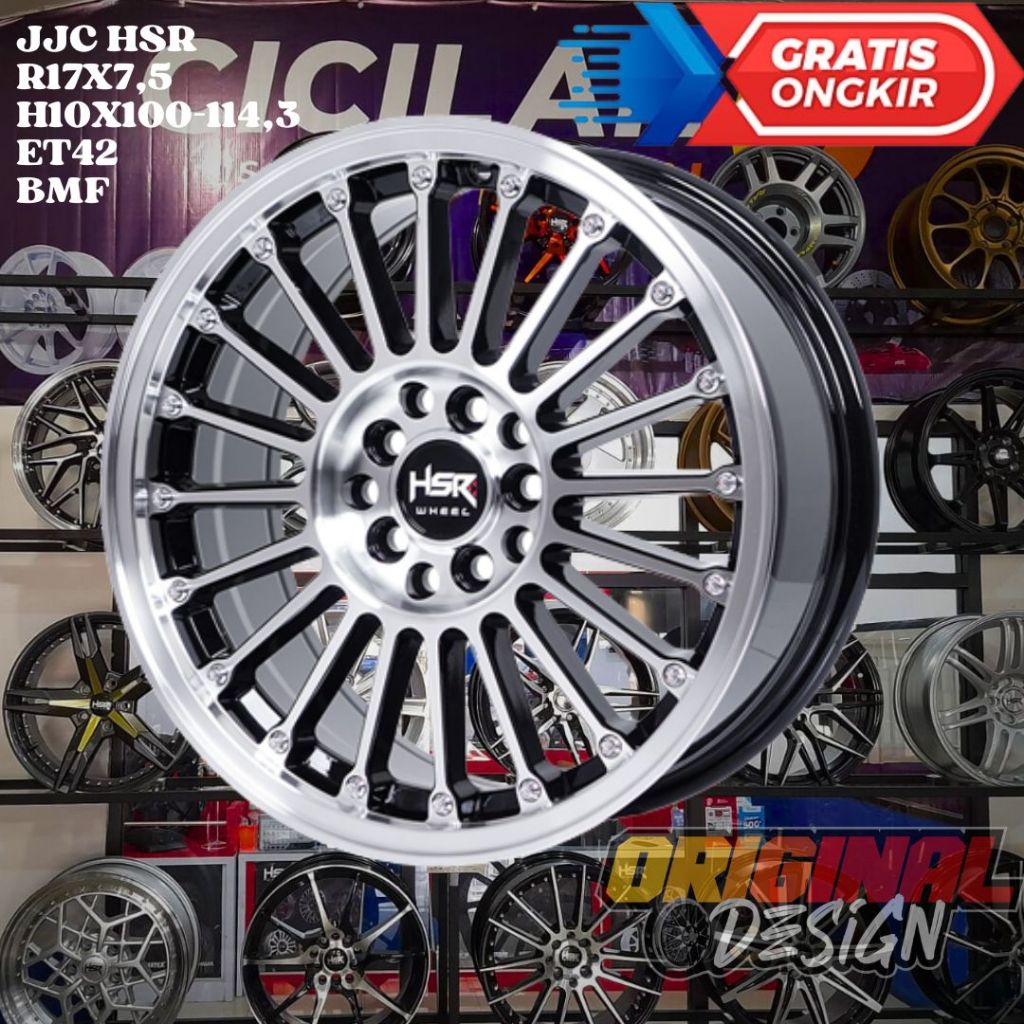 Velg Mobil Ring 17 HSR JJC R17 Untuk Xpander , Rush , Terios , Sienta