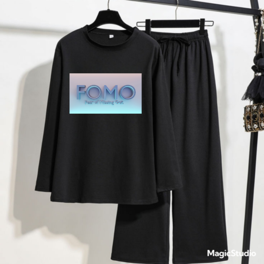 JBF Outfit Setelan Remaja Cocok Untuk Remaja Berhijab Motif Fomo