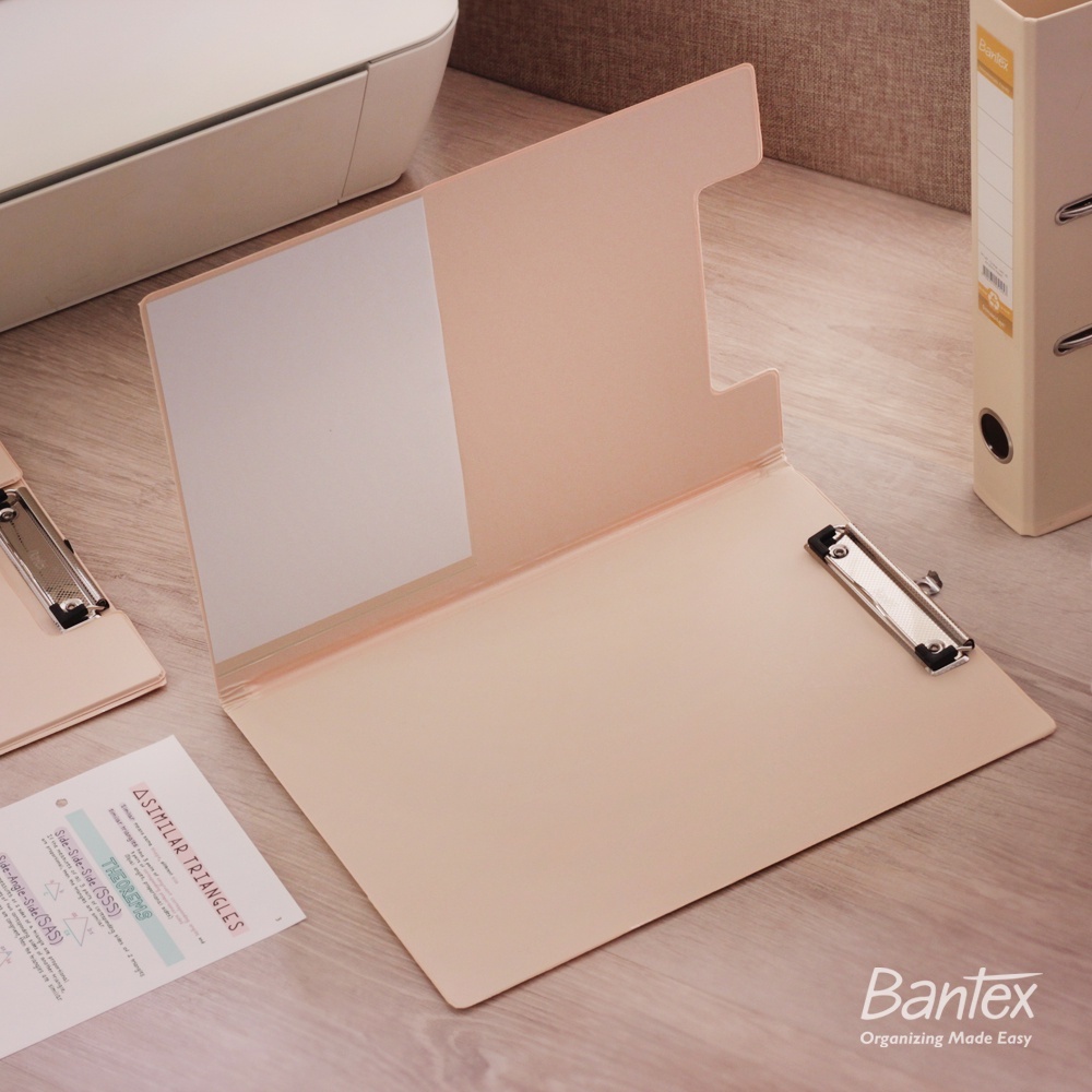 

Bantex Clipboard with Cover / Clipfolder / Papan Jalan / Papan Ujian A4 F4 Folio Peach