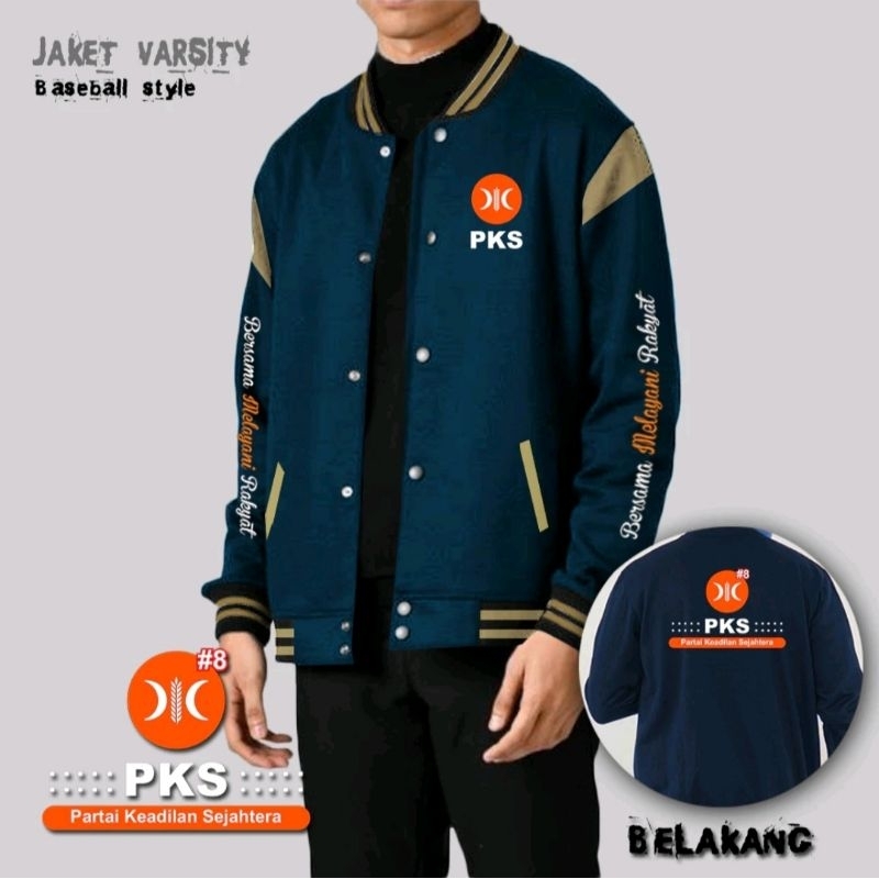 JAKET BASEBALL PARTAI PKS || JAKET CUSTOM SABLON || JAKET PARTAI PKS TERBARU