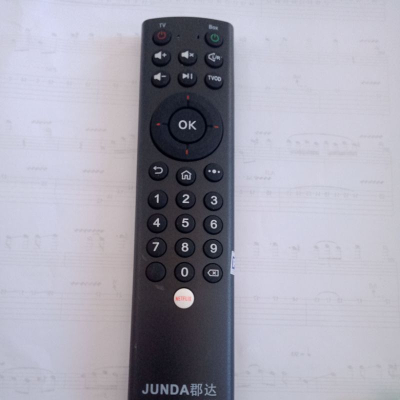 remote android tv box ZTE B860H-V5 non voice command yuttub nettflik