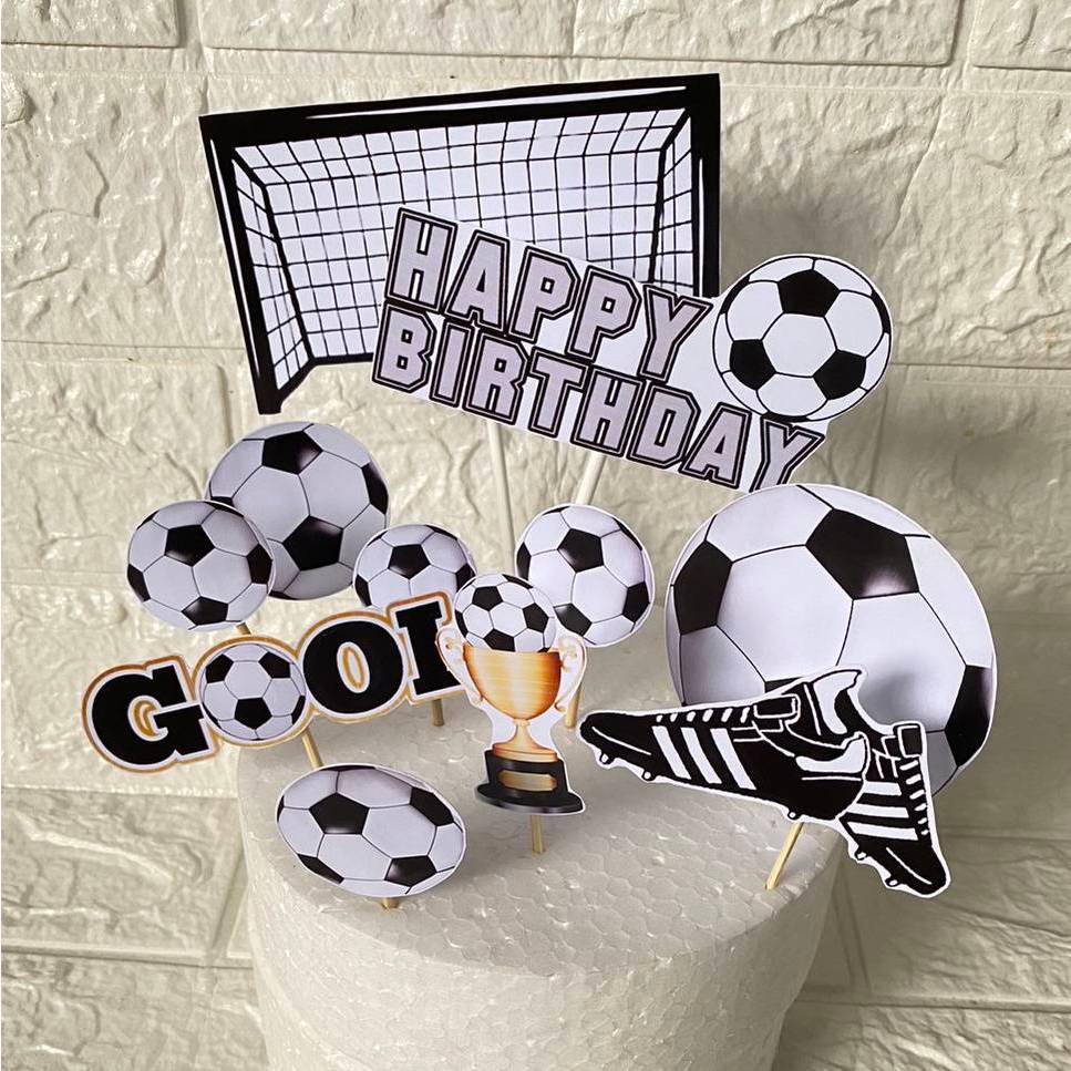 Topper Ulang Tahun Bola / Topper Cake Soccer