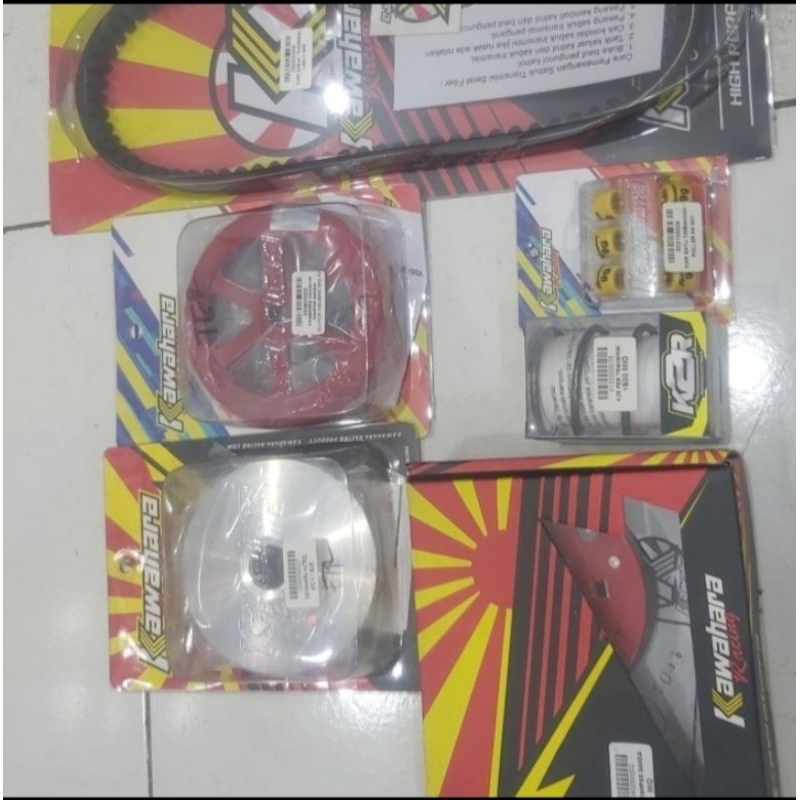 PULLEY CVT SET SEPAKET YAMAHA MIO FINO NOUVO KAWAHARA RACING FULL SET