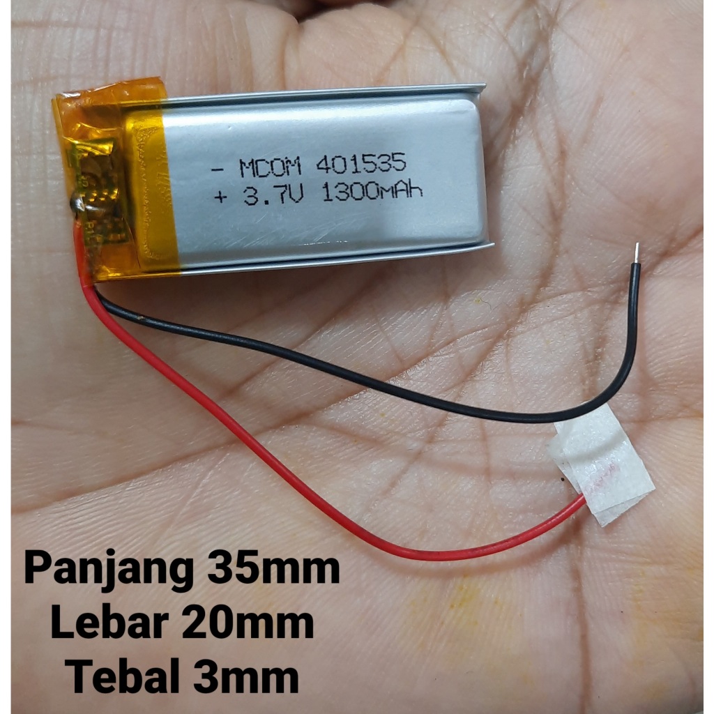 BATERAI TANAM 2 KABEL 401535 P 35MM L 15MM T 4MM / 802035 P 35MM L 20MM T 8MM / 302323 P 23MM L 23MM