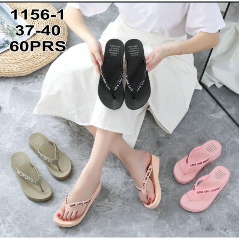 Sendal karet Fushin Love tinggi size 36-40