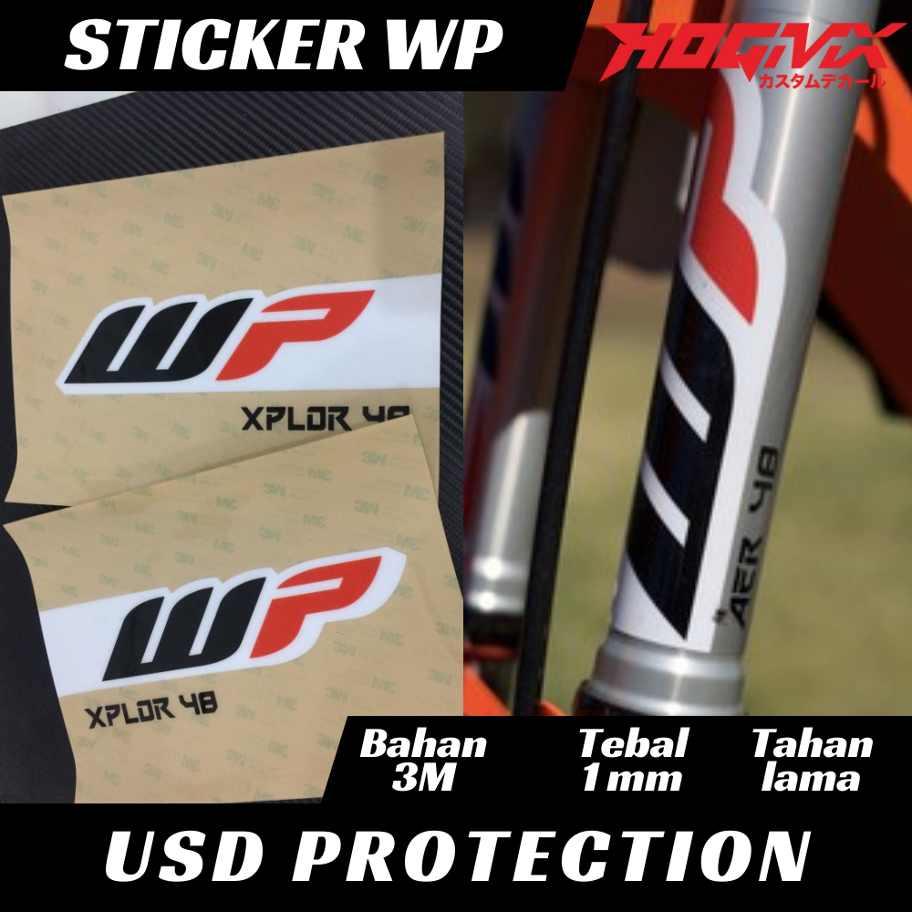 Sticker WP Xact 2020 USD KTM Bahan Tebal Bening FORK PROTECTION