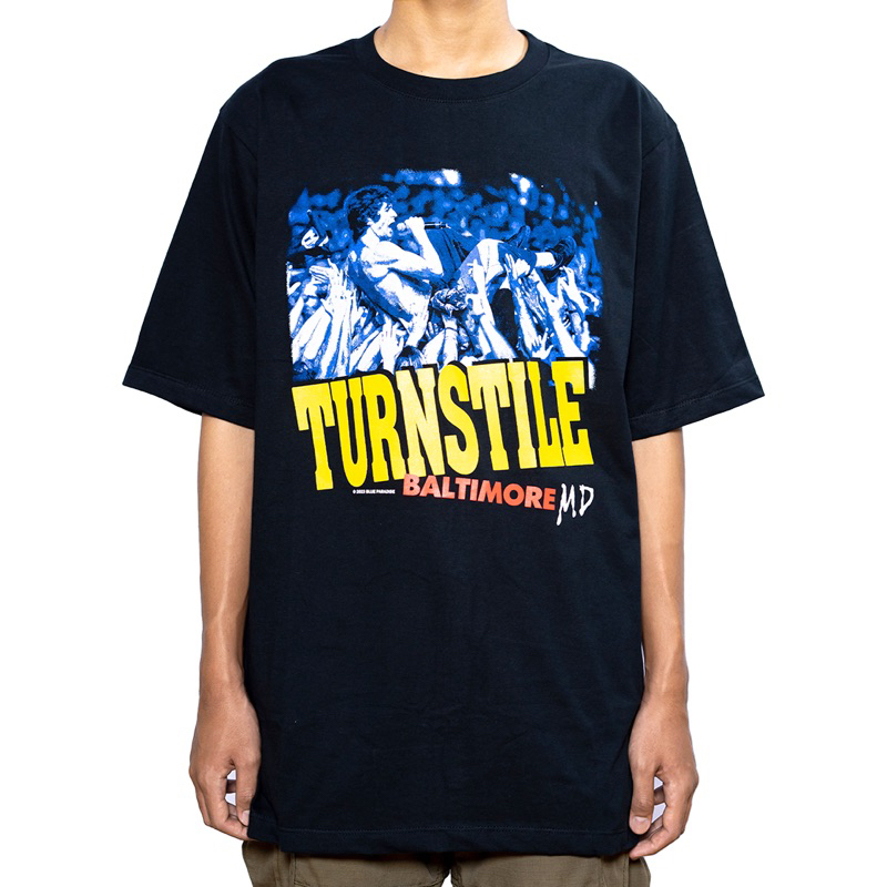Blue Paradise Ltd - Turnstile Band Tshirt Style Oversized Kaos Band Turnstile