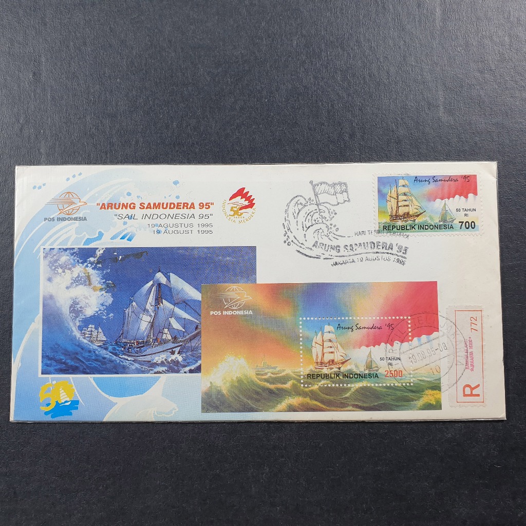 

Perangko SHP Arung Samudera 1995 isi Perangko dan Souvenir Sheet