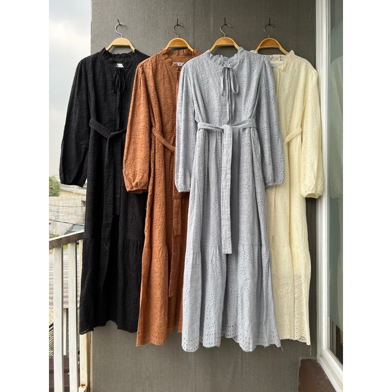 Gamis Diyana,dress Maxi, dress import,gamis mewah, gamis pesta, dress katbol, gamis eyelet import, d