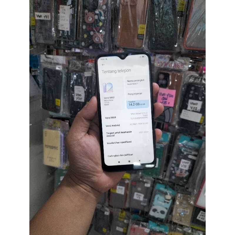 REDMI note 7 ram 3/32 GB resmi tam