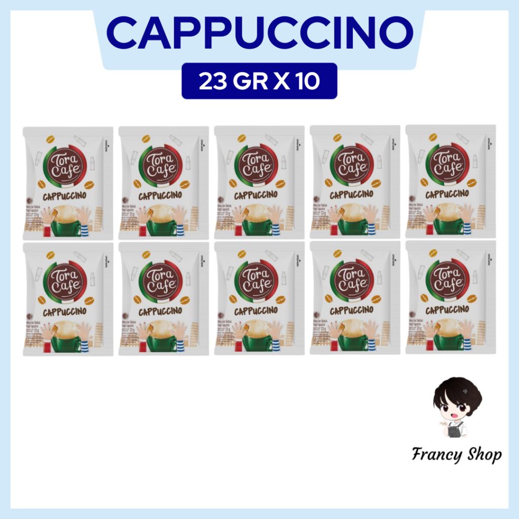 

Paket Murah Kopi Instan Tora Cafe Capucino Sachet Renceng 23 gr x10