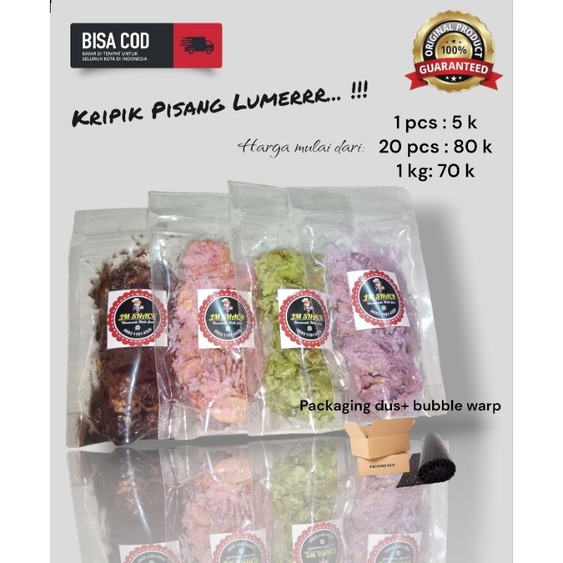 PAKET USAHA KRIPIK PISANG LUMER KRIPIK PISANG COKLAT LUMER