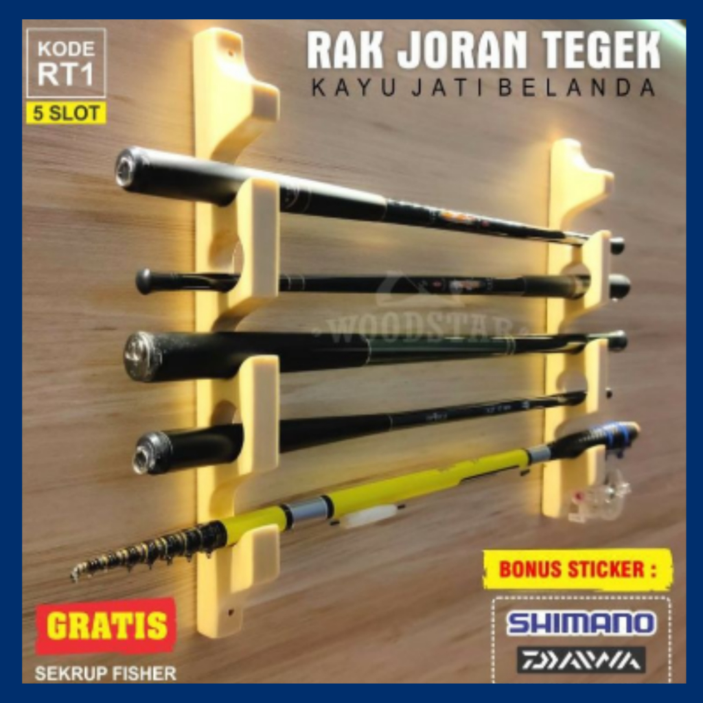 TEMPAT JORAN PANCING DINDING MODEL HORIZONTAL / RAK PANCING TEMPEL DINDING