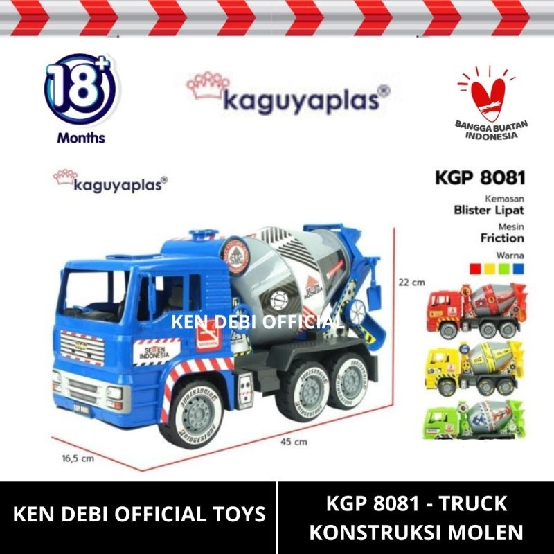 ARFB - Mainan Mobil Konstruksi Mixer Truck Molen KGP 8081