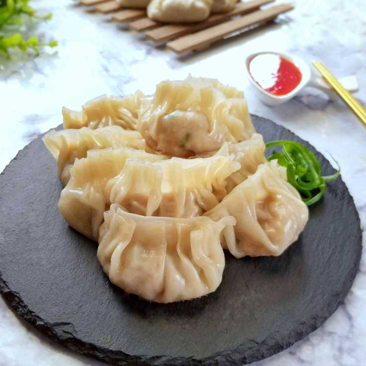 

➬✪✸ Kulit Dimsum siomay pangsit ukuran 9 cm / 10 cm Gyoza Ready