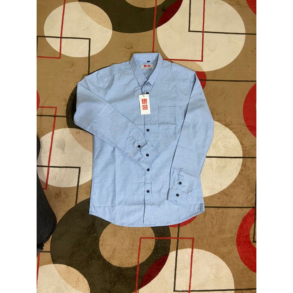 Kemeja Cowok Polos Lengan Panjang Kemeja Cowok Kekinian Kemeja Cowok Casual Terbaru