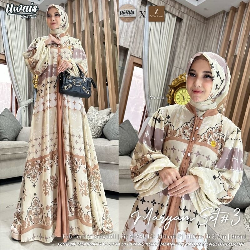 Maryam Dress Set By Uwais ( Bisa COD )