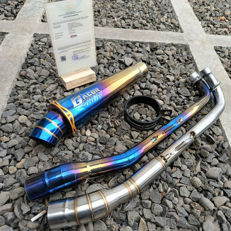 Knalpot Racing Gacor Original For Vega R/ZR Jupiter Z/Z1 Supra 100/110/125 CC Blade 110 Kharisma C70