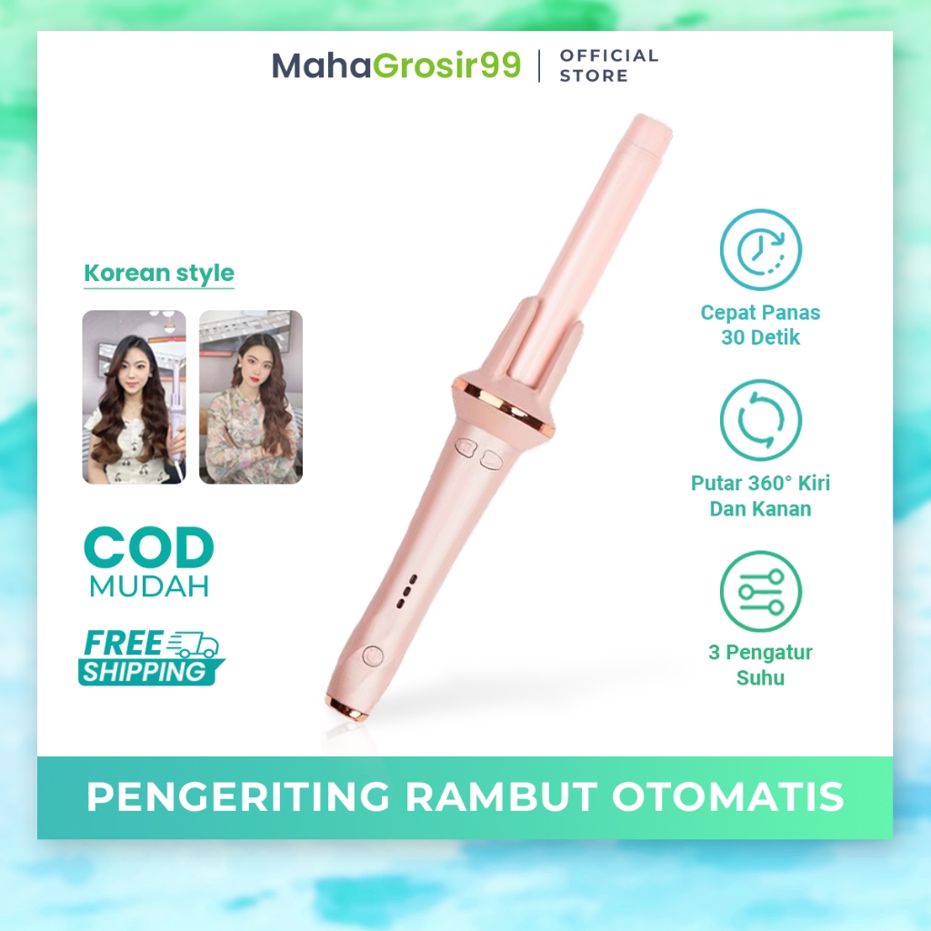 Catokan Keriting Keramik Otomatis Catokan Rambut Curly Libra Hair Styler