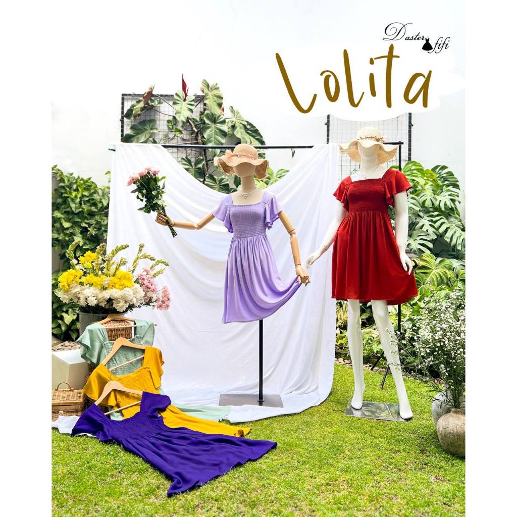 DASTER LOLITA BAJU TIDUR WANITA PINGGANG KARET SMOKE MINI HOMEDRESS BY DASTER FIFI