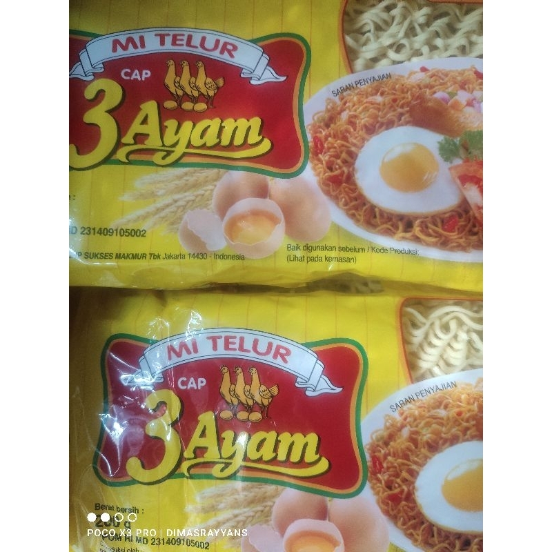 

MIE TELUR CAP 3 AYAM