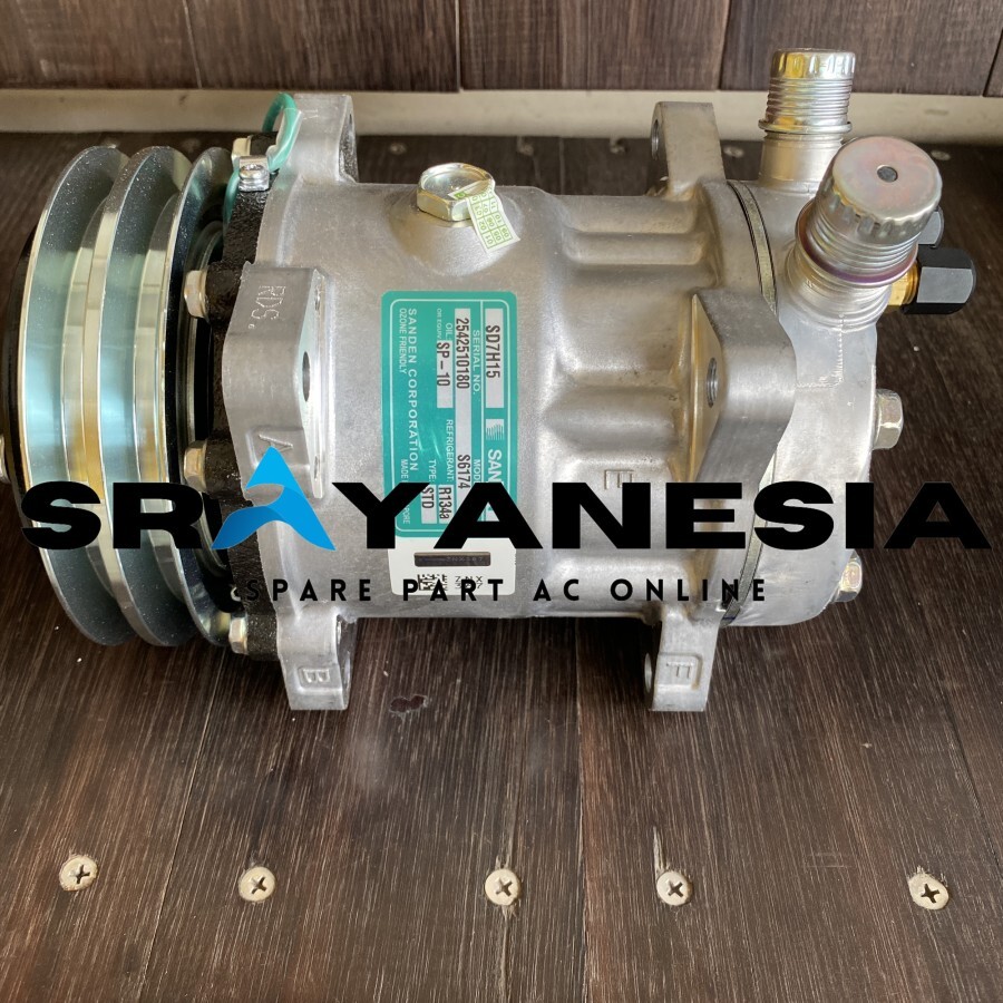 Kompresor Compressor Sanden 6174 SD7H15 24 Volt Original