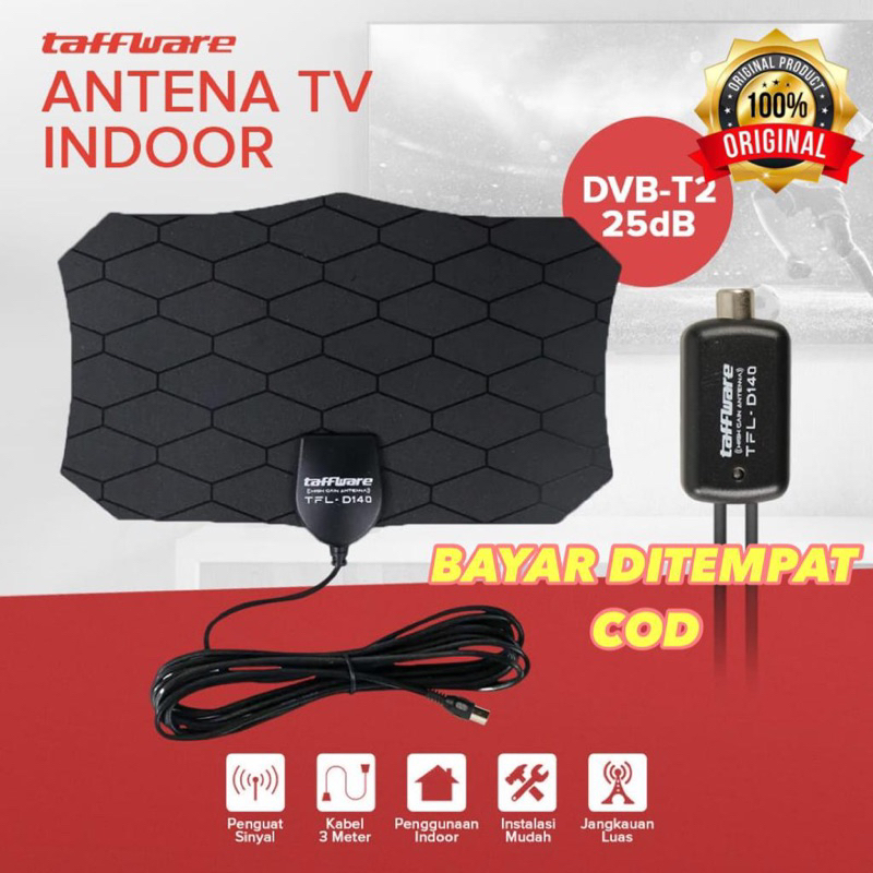 Taffware Antena TV Digital Booster Indoor Original
