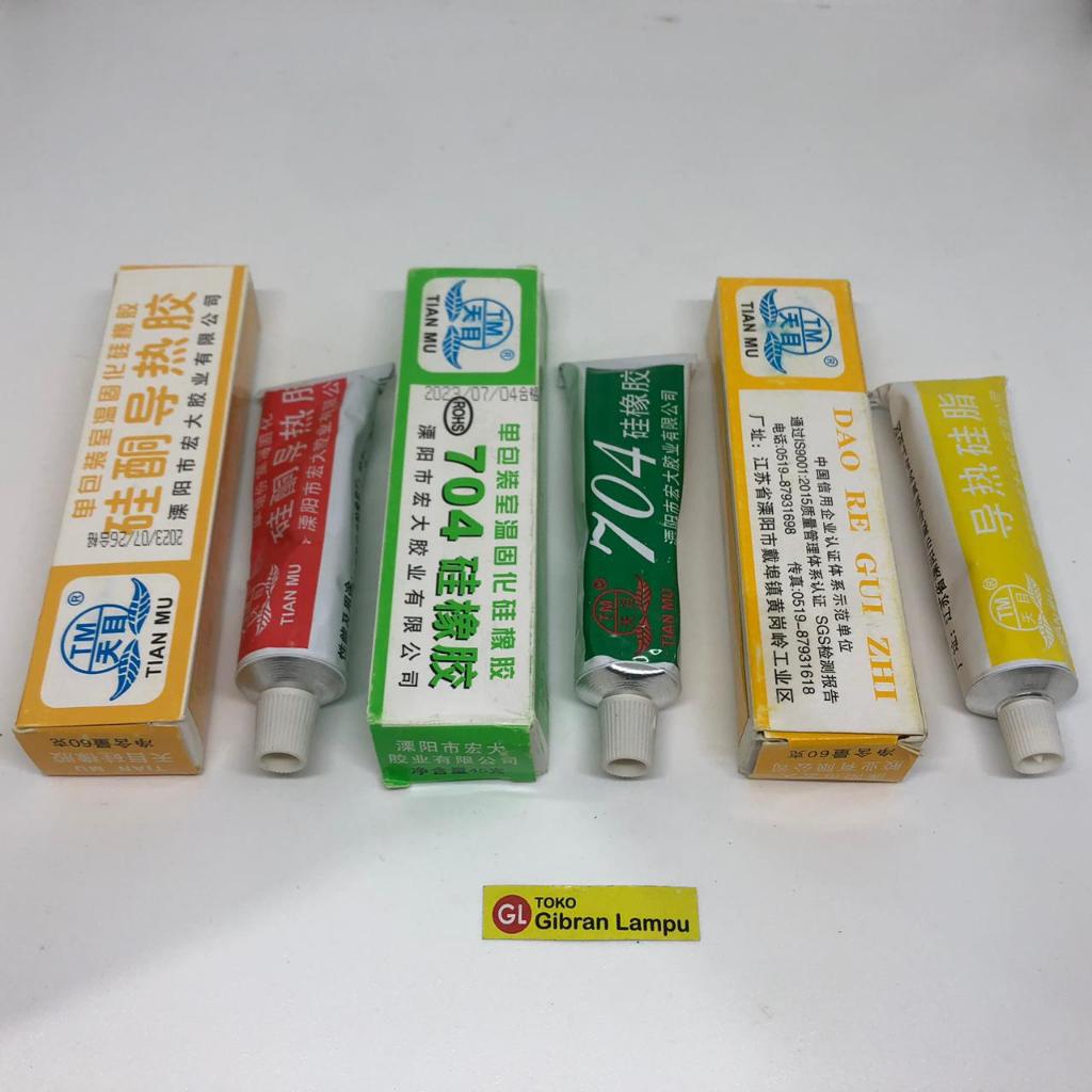 

Lem Pasta TianMu Thermal Grease Penghantar Panas - Tian Mu Glue Silicone Rubber Pendingin Heatsink