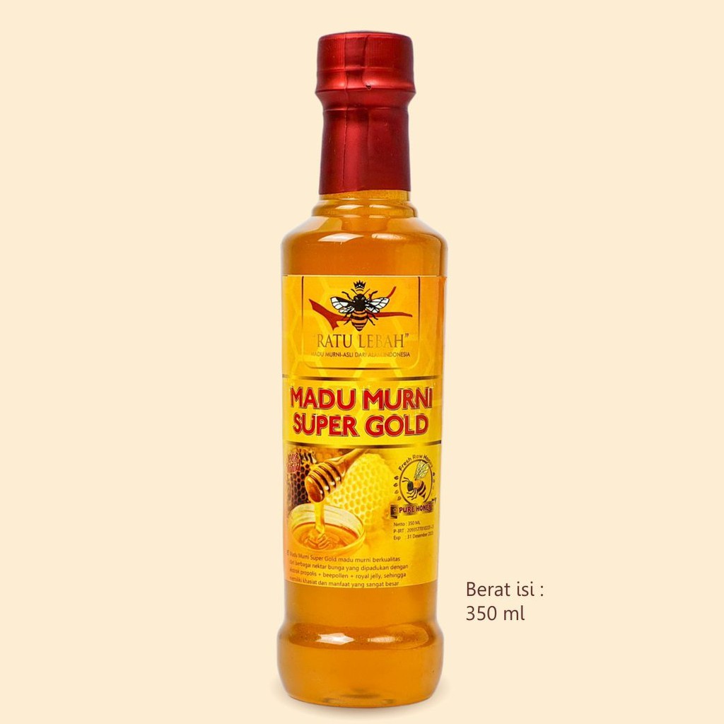 

Madu Murni Super 350 ml ekstrak Propolis Royal Jelly Bee Pollen Penyubur PROMIL Ratu Lebah