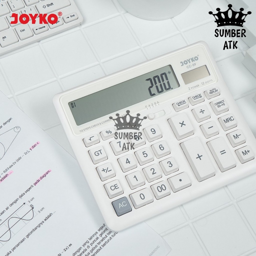 

mg Calculator Kalkulator Joyko CC-59 12 Dits Check Correct