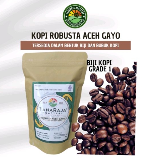 

Kopi Robusta Aceh Gayo Biji/bubuk 250gr