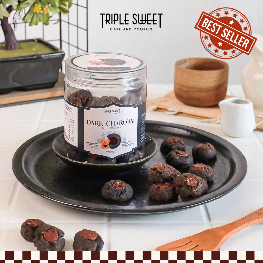 

Soft Baked Dark Charcoal Mini Cookies