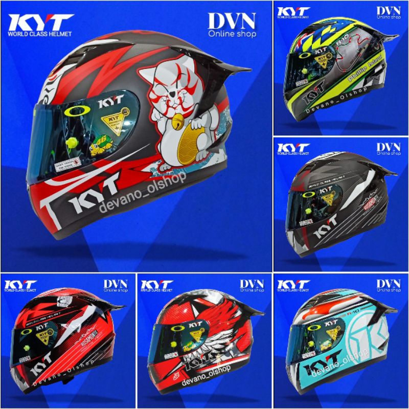 paket ganteng kyt r10 flat visor paket ganteng