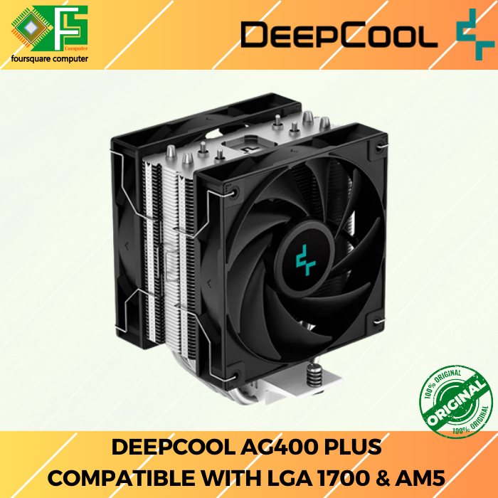 CPU Cooler Deepcool AG400 Plus Dual Fan | HSF CPU Air Cooler