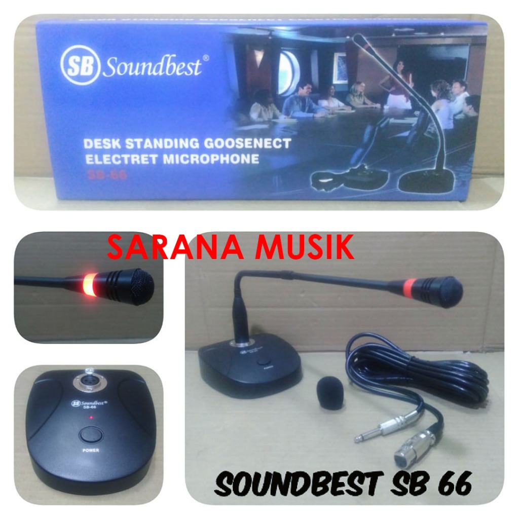 Mic Meja Kabel Soundbest SB66 Mic Podium Soundbest SB-66 Soundbest SB 66 Original