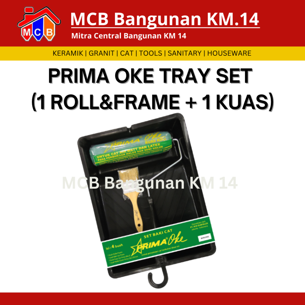Set Baki Cat Prima /  Bak Cat Prima OKE Tray Set