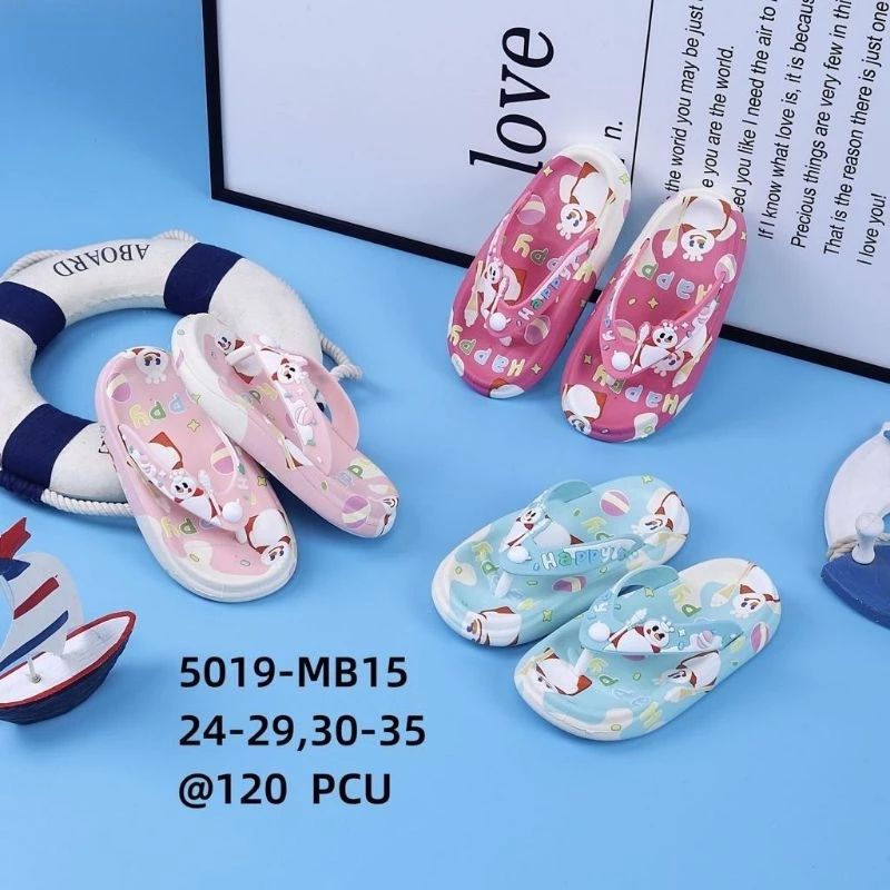 Sandal Jepit Anak Cewek 24-35 Sendal Jepit Perempuan Motif Mixue Sandal Gambar Mixue Eskrim Sandal J