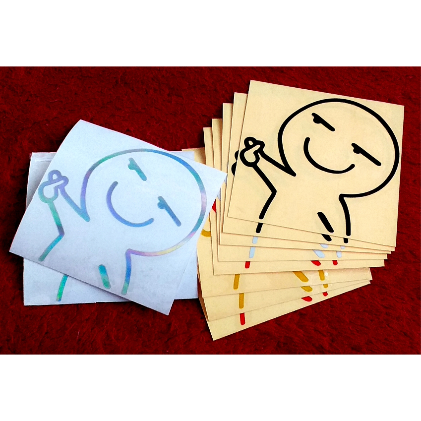 Stiker cutting animasi lucu, stiker cutting animasi tangan love